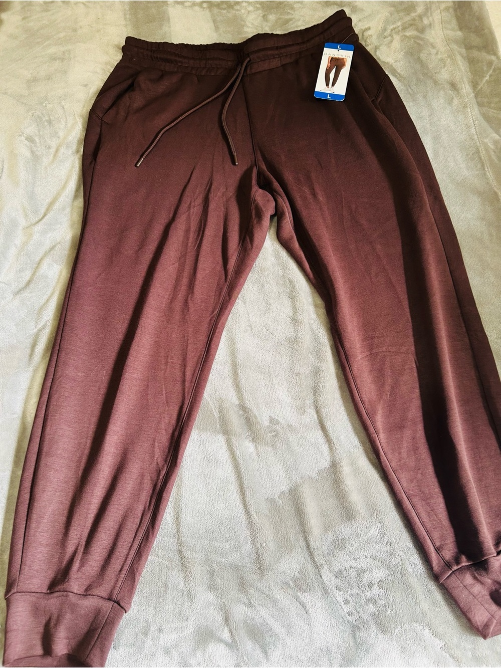 Danskin Maroon Drawstring Jogger Pants